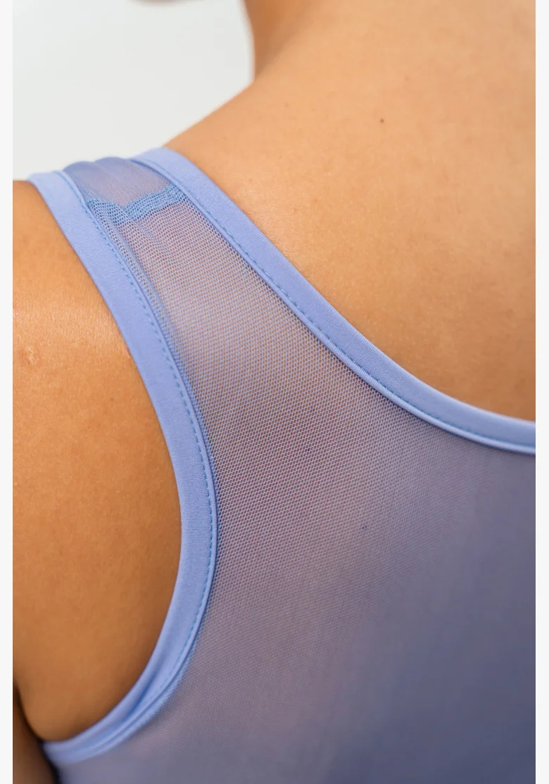 NEBBIA • Sportovní podprsenka se síťkou PERFORMANCE fialová • Nebshop.cz