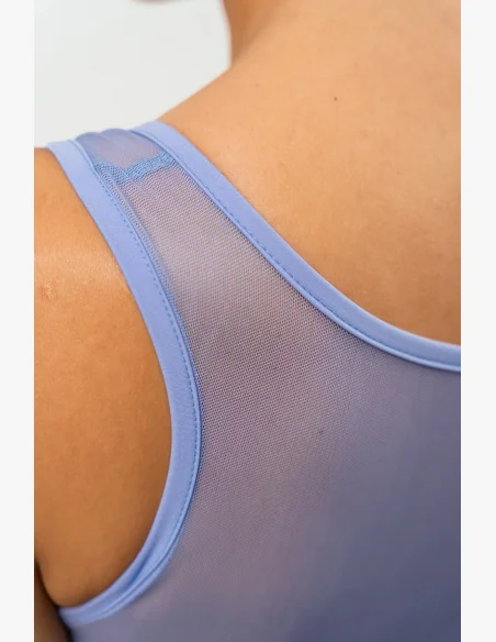 NEBBIA • Sportovní podprsenka se síťkou PERFORMANCE fialová • Nebshop.cz