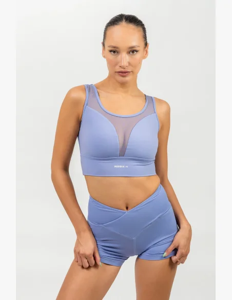 NEBBIA • Sportovní podprsenka se síťkou PERFORMANCE fialová • Nebshop.cz