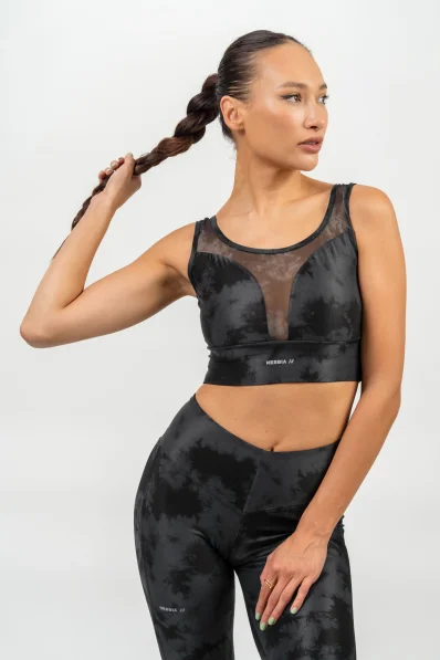 NEBBIA • Sportovní podprsenka se síťkou IMPACT černá • Nebshop.cz
