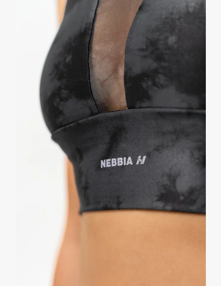 NEBBIA • Sportovní podprsenka se síťkou IMPACT černá • Nebshop.cz