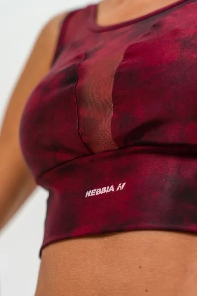 NEBBIA • Sportovní podprsenka se síťkou IMPACT červená • Nebshop.cz 2