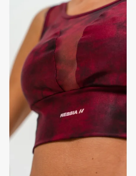 NEBBIA • Sportovní podprsenka se síťkou IMPACT červená • Nebshop.cz