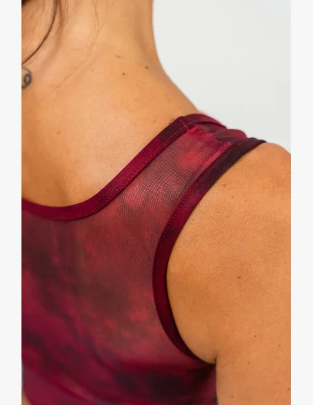 NEBBIA • Sportovní podprsenka se síťkou IMPACT červená • Nebshop.cz