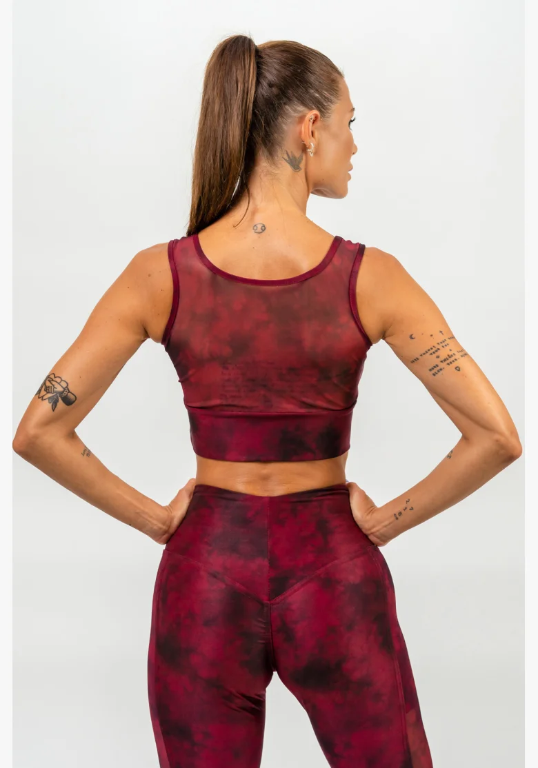 NEBBIA • Sportovní podprsenka se síťkou IMPACT červená • Nebshop.cz