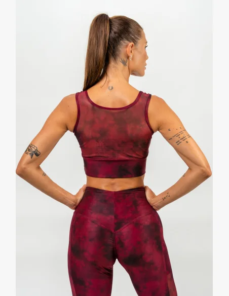 NEBBIA • Sportovní podprsenka se síťkou IMPACT červená • Nebshop.cz