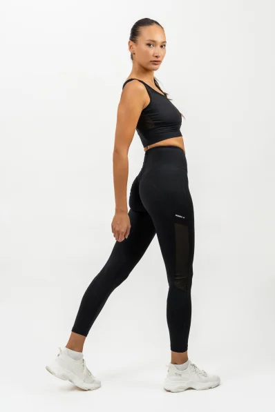NEBBIA • Legíny se síťkou s vysokým pasem PERFORMANCE černá • Nebshop.cz 2