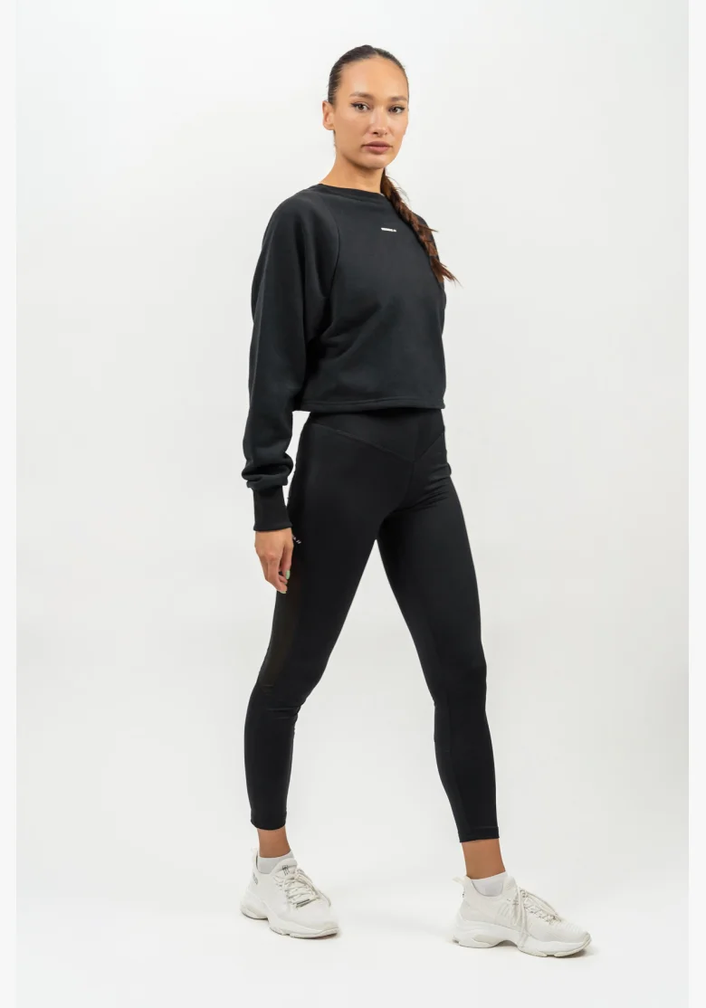 NEBBIA • Legíny se síťkou s vysokým pasem PERFORMANCE černá • Nebshop.cz