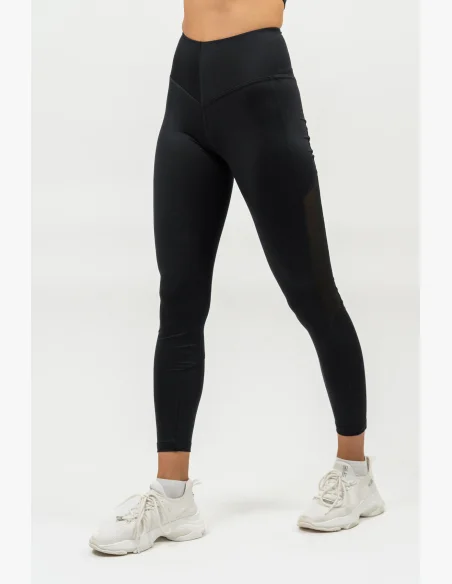 NEBBIA • Legíny se síťkou s vysokým pasem PERFORMANCE černá • Nebshop.cz