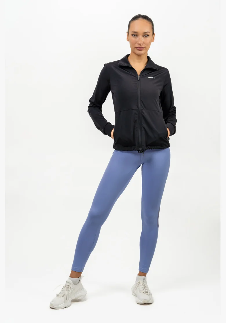 NEBBIA • Legíny se síťkou s vysokým pasem PERFORMANCE fialová • Nebshop.cz
