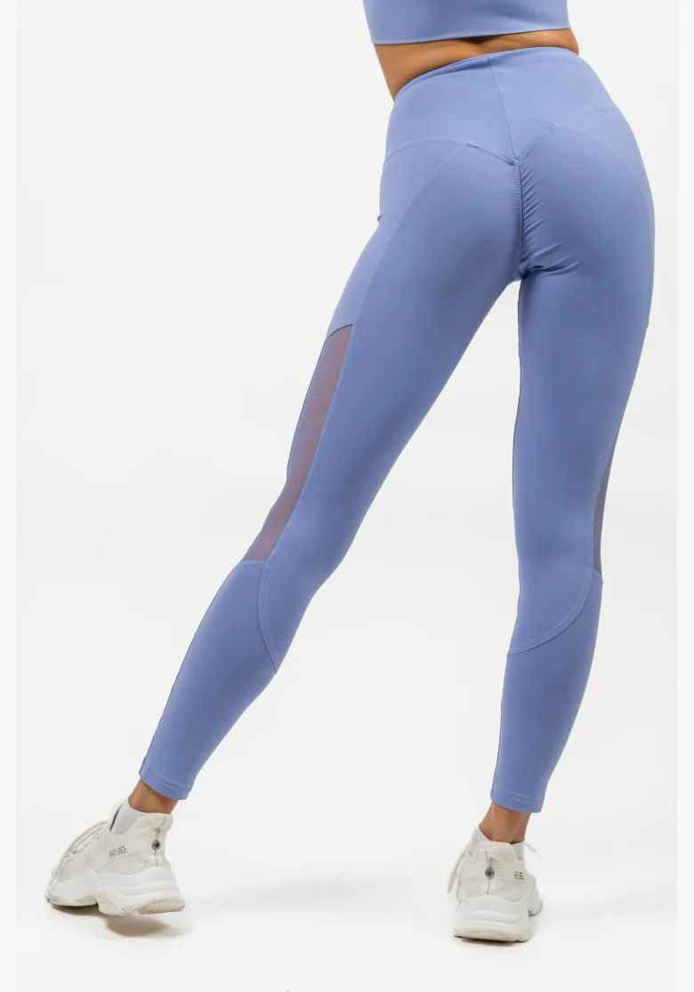 NEBBIA • Legíny se síťkou s vysokým pasem PERFORMANCE fialová • Nebshop.cz