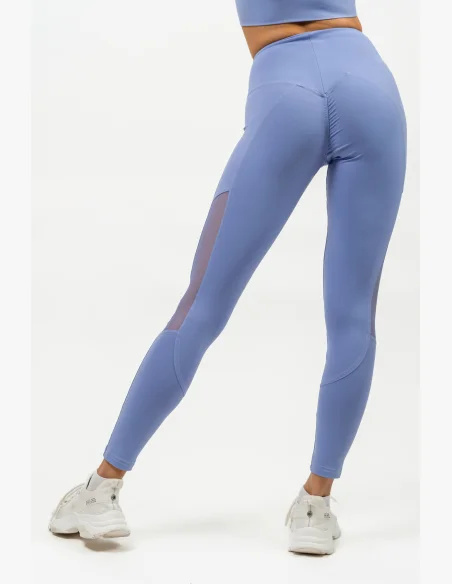 NEBBIA • Legíny se síťkou s vysokým pasem PERFORMANCE fialová • Nebshop.cz