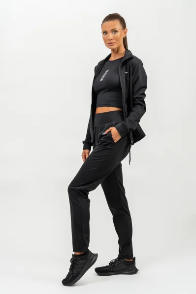 NEBBIA • Mikina na zip s odleskem SLEEK černá • Nebshop.cz 2