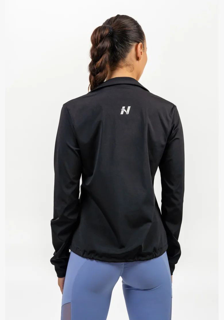 NEBBIA • Mikina na zip s odleskem SLEEK černá • Nebshop.cz