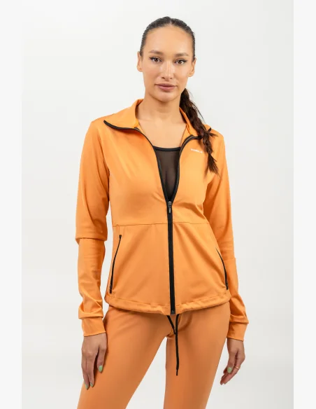 NEBBIA • Mikina na zip s odleskem SLEEK oranžová • Nebshop.cz