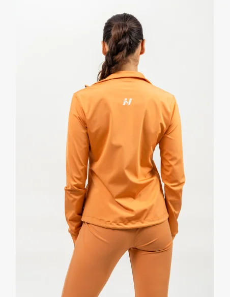 NEBBIA • Mikina na zip s odleskem SLEEK oranžová • Nebshop.cz