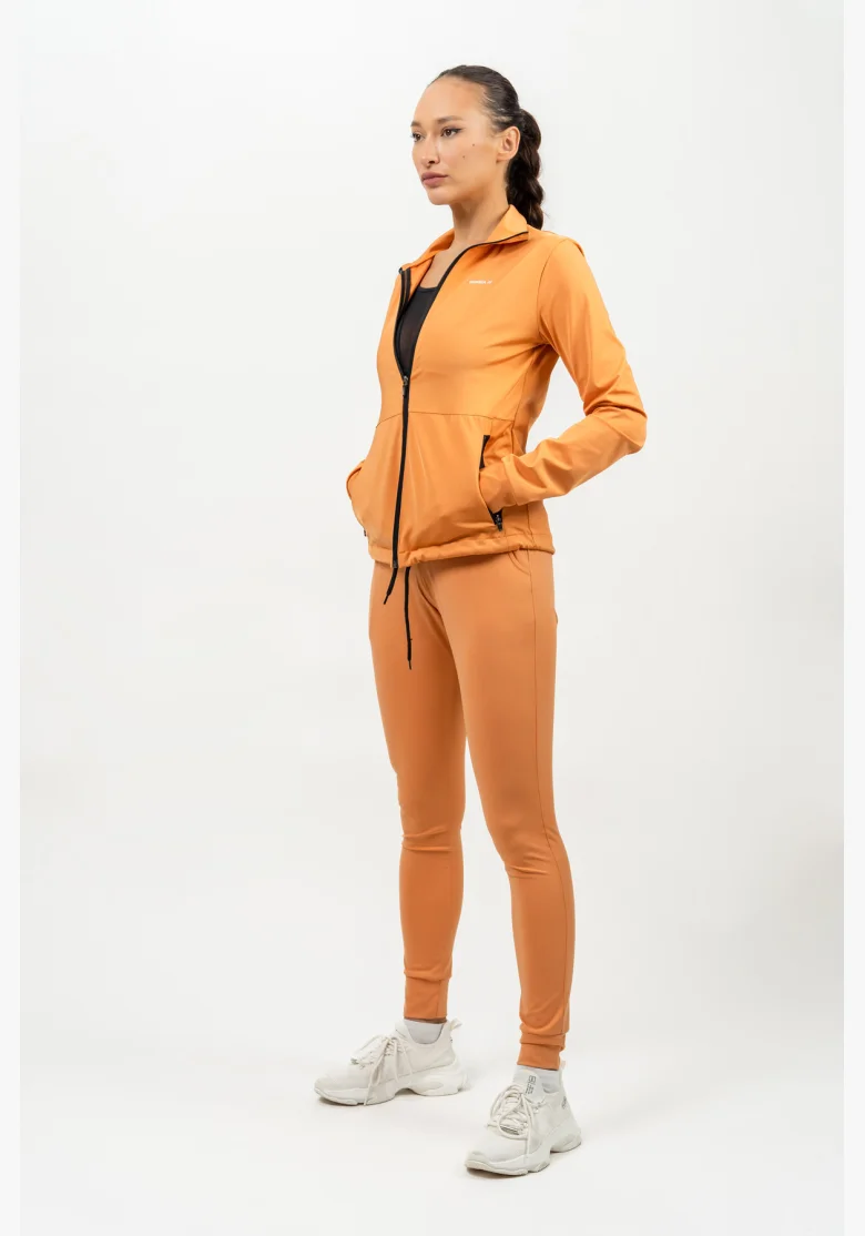 NEBBIA • Mikina na zip s odleskem SLEEK oranžová • Nebshop.cz
