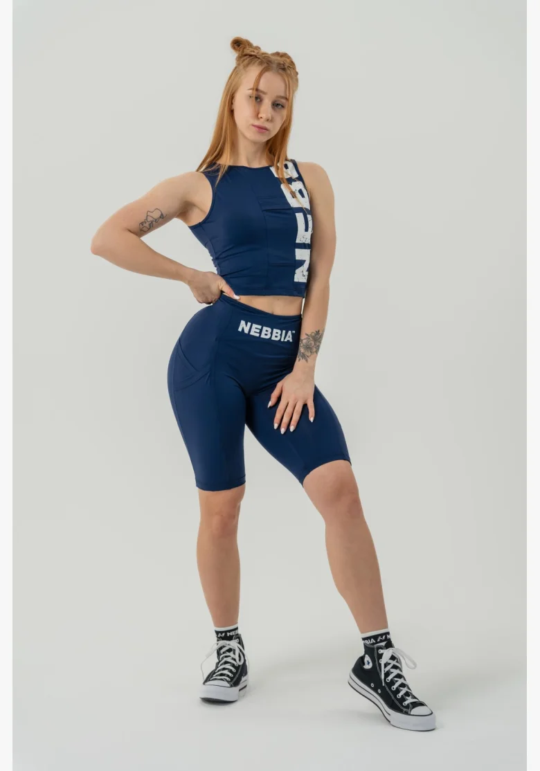 NEBBIA • Tank top SNATCHED modrý • Nebshop.cz