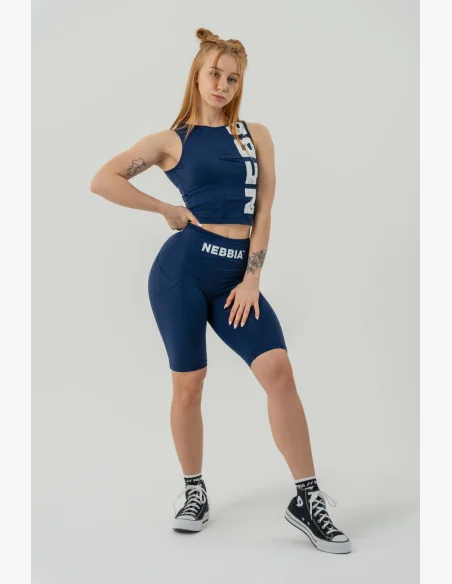 NEBBIA • Tank top SNATCHED modrý • Nebshop.cz