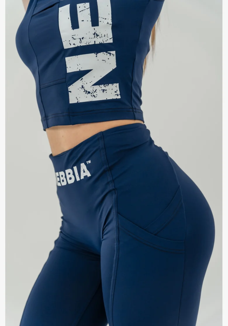 NEBBIA • Tank top SNATCHED modrý • Nebshop.cz
