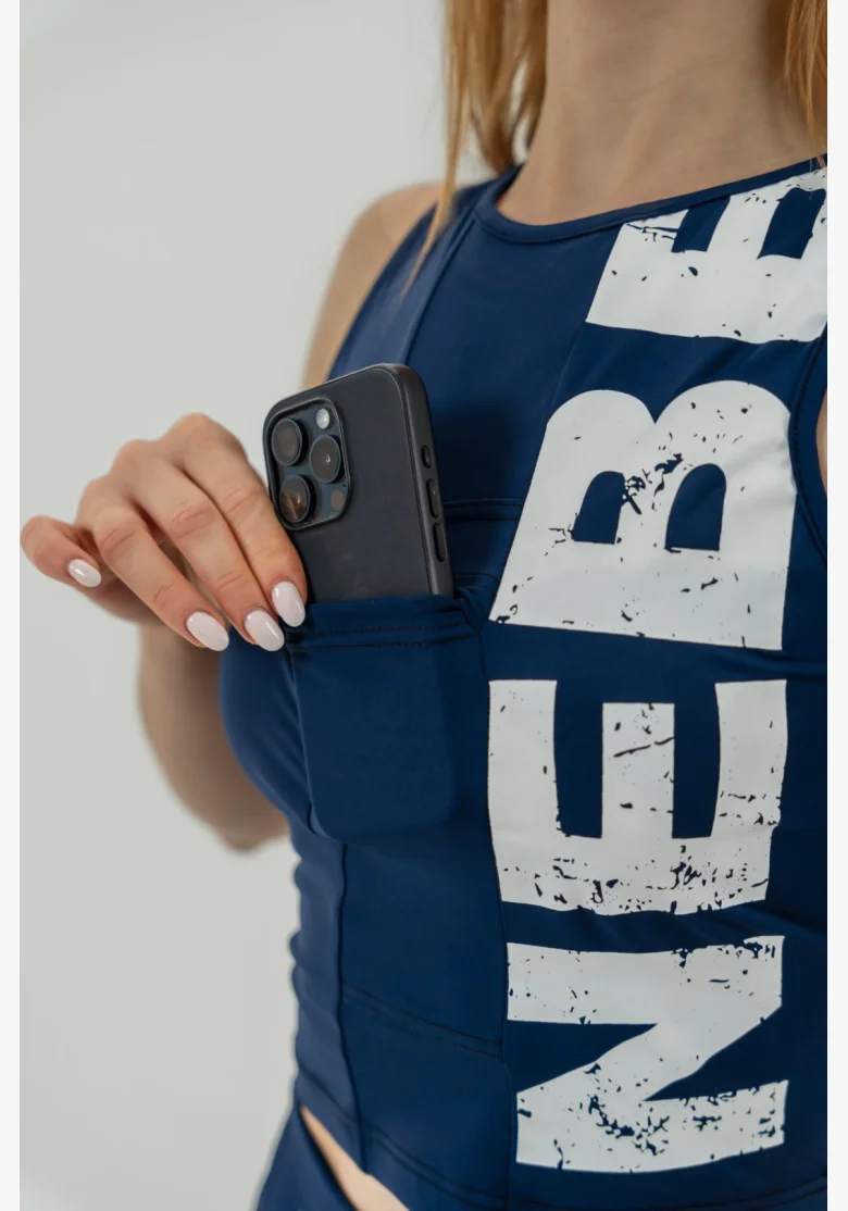 NEBBIA • Tank top SNATCHED modrý • Nebshop.cz