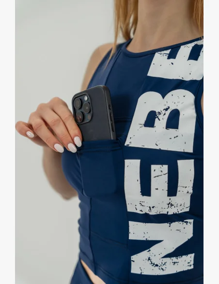 NEBBIA • Tank top SNATCHED modrý • Nebshop.cz