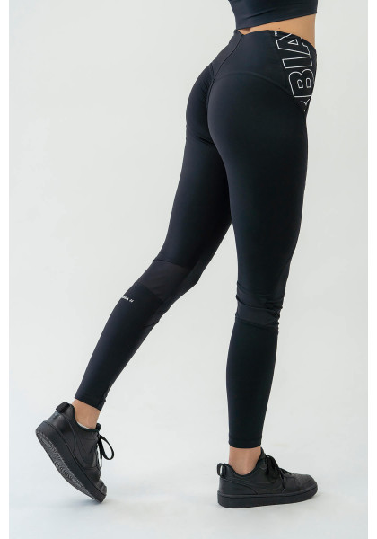 NEBBIA FIT Activewear legíny s vysokým pasem černá