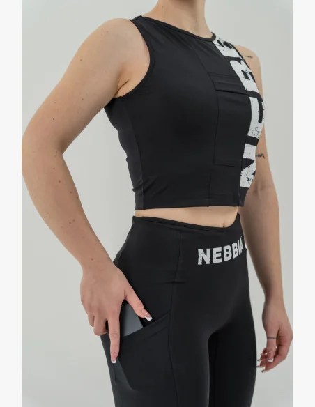 NEBBIA • Tank top SNATCHED černý • Nebshop.cz