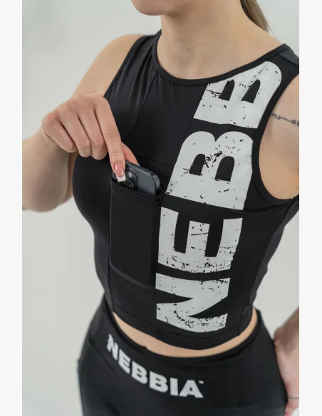 NEBBIA • Tank top SNATCHED černý • Nebshop.cz