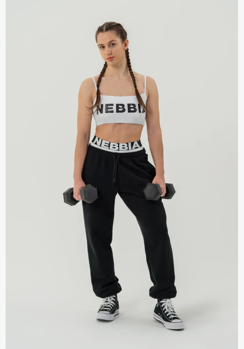NEBBIA • Sportovní tepláky MUSCLE MOMMY černá • Nebshop.cz
