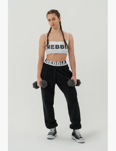 NEBBIA • Sportovní tepláky MUSCLE MOMMY černá • Nebshop.cz