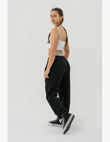 NEBBIA • Sportovní tepláky MUSCLE MOMMY černá • Nebshop.cz
