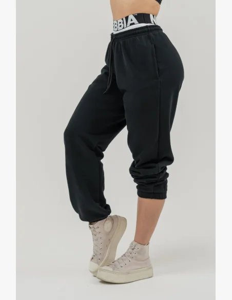 NEBBIA • Sportovní tepláky MUSCLE MOMMY černá • Nebshop.cz