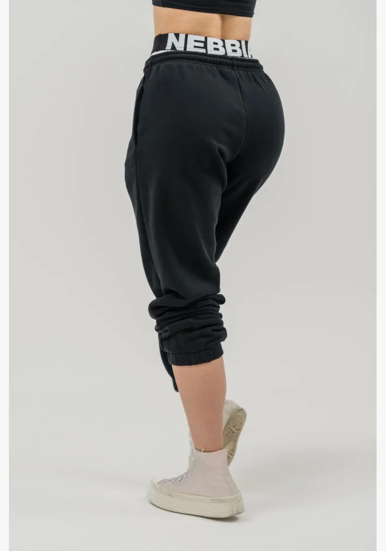 NEBBIA • Sportovní tepláky MUSCLE MOMMY černá • Nebshop.cz