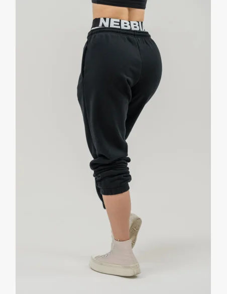 NEBBIA • Sportovní tepláky MUSCLE MOMMY černá • Nebshop.cz