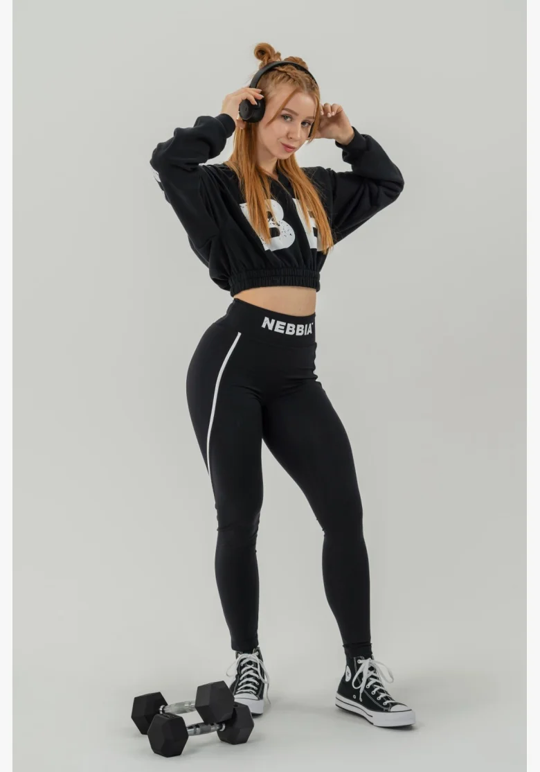 NEBBIA • Crop top mikina MUSCLE MOMMY • Nebshop.cz