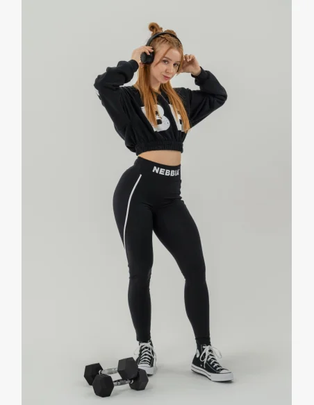 NEBBIA • Crop top mikina MUSCLE MOMMY • Nebshop.cz