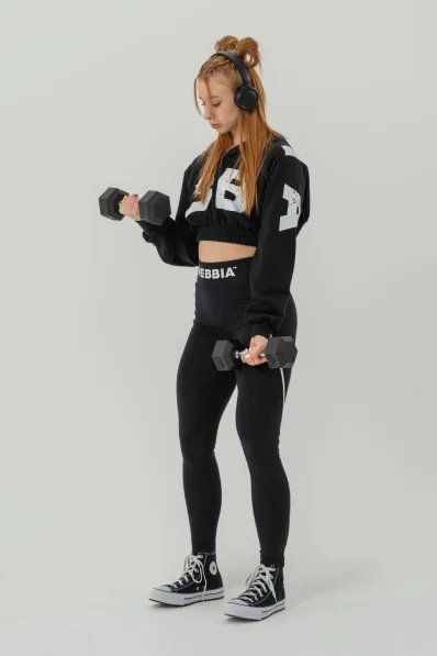 NEBBIA • Crop top mikina MUSCLE MOMMY • Nebshop.cz 2