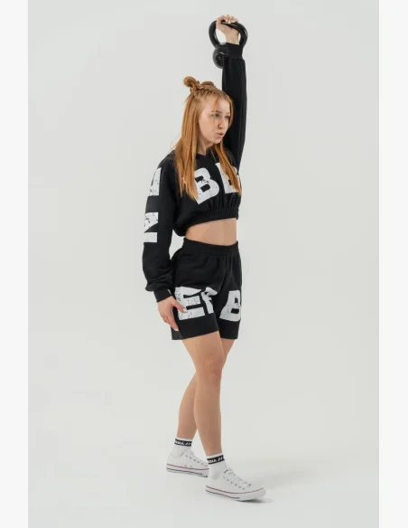 NEBBIA • Crop top mikina MUSCLE MOMMY • Nebshop.cz