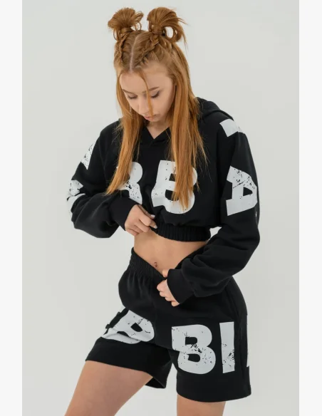 NEBBIA • Crop top mikina MUSCLE MOMMY • Nebshop.cz