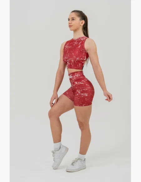 NEBBIA • Crop top tílko ROUGH GIRL  červené • Nebshop.cz