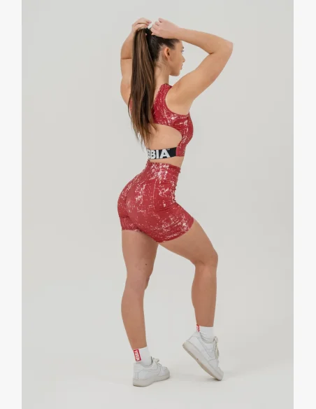 NEBBIA • Crop top tílko ROUGH GIRL  červené • Nebshop.cz