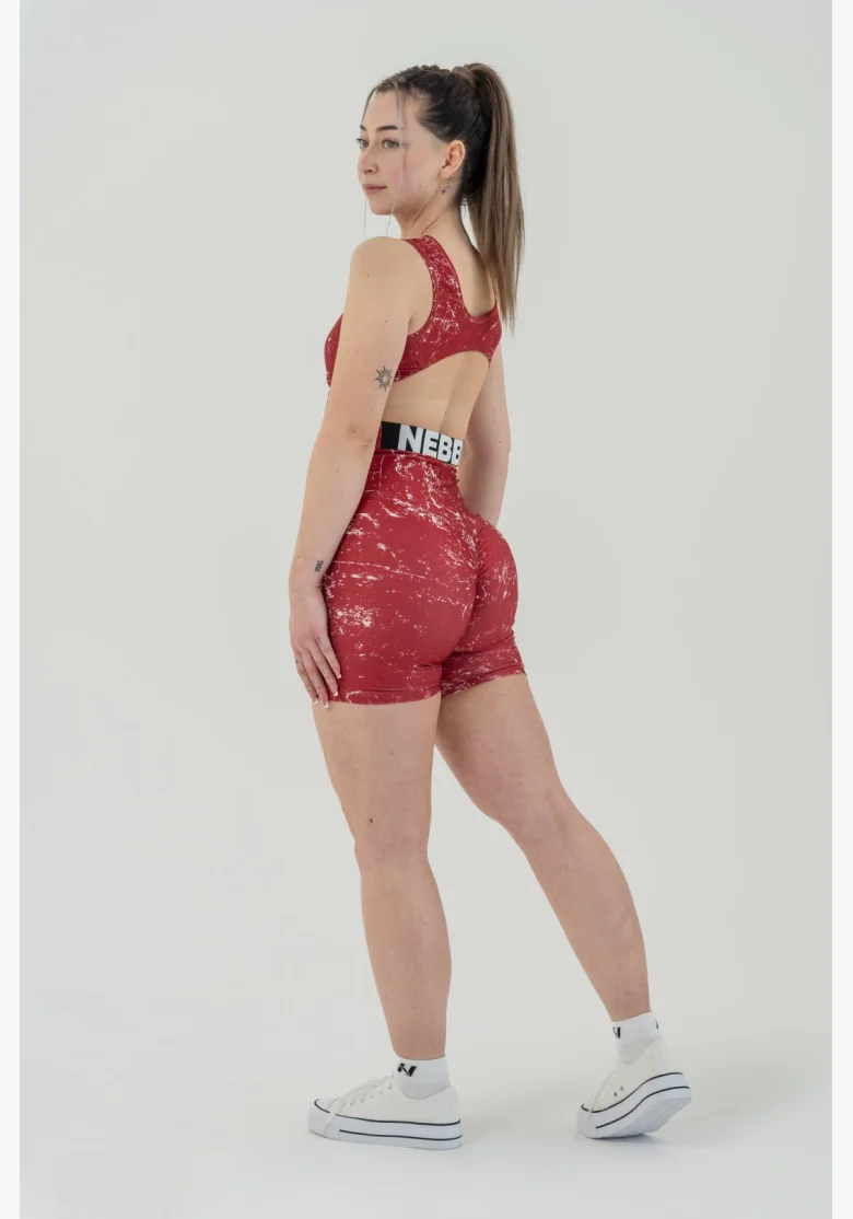 NEBBIA • Crop top tílko ROUGH GIRL  červené • Nebshop.cz