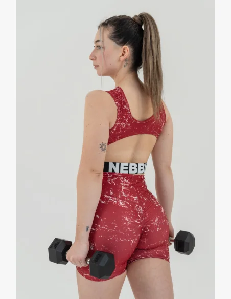 NEBBIA • Crop top tílko ROUGH GIRL  červené • Nebshop.cz