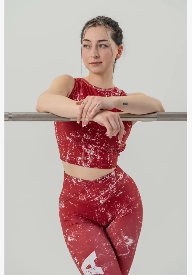 NEBBIA • Crop top tílko ROUGH GIRL  červené • Nebshop.cz