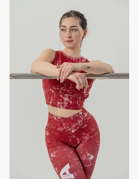 NEBBIA • Crop top tílko ROUGH GIRL  červené • Nebshop.cz