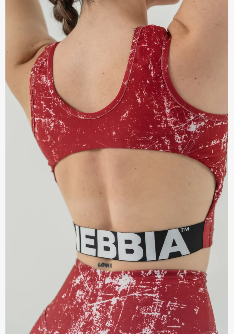 NEBBIA • Crop top tílko ROUGH GIRL  červené • Nebshop.cz