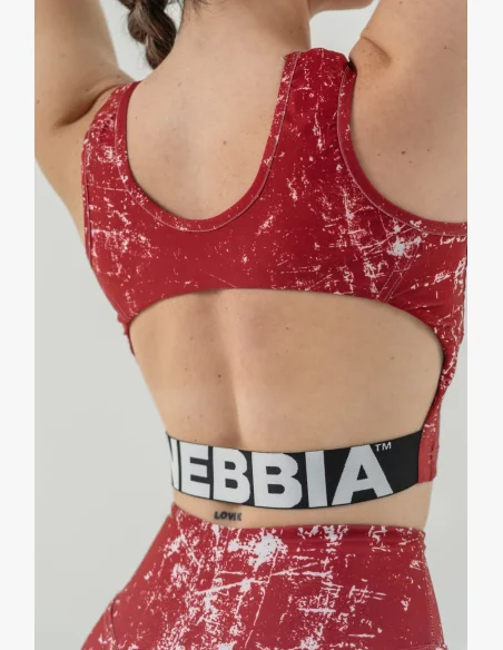 NEBBIA • Crop top tílko ROUGH GIRL  červené • Nebshop.cz