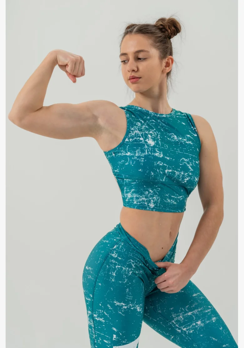 NEBBIA • Crop top tílko ROUGH GIRL zelené • Nebshop.cz