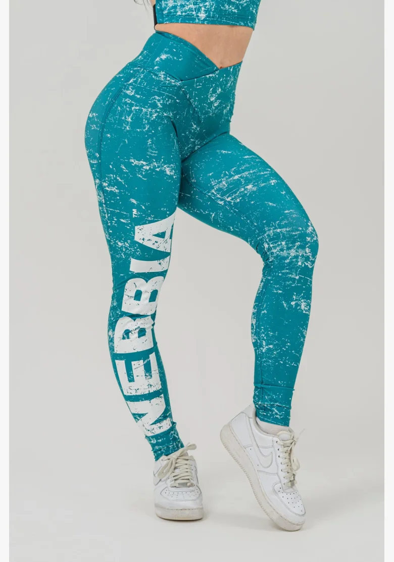 NEBBIA • Legíny na cvičení ROUGH GIRL zelené • Nebshop.cz